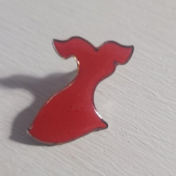 Red Dress Lapel Pin Tie Tack Brooch - Picture 2 of 4